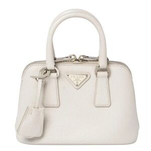 Prada White Leather Handbag